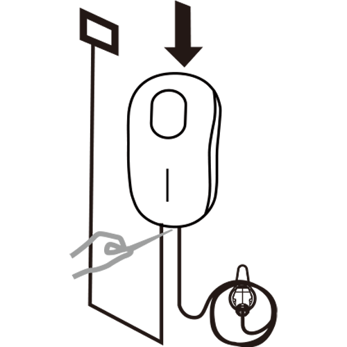 Easy to install—position the wallbox charger.