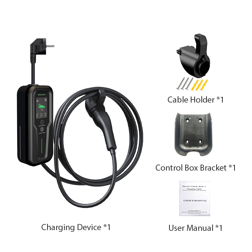 Portable InPlugin EV charger, easy-to-use, weatherproof charging for electric cars.