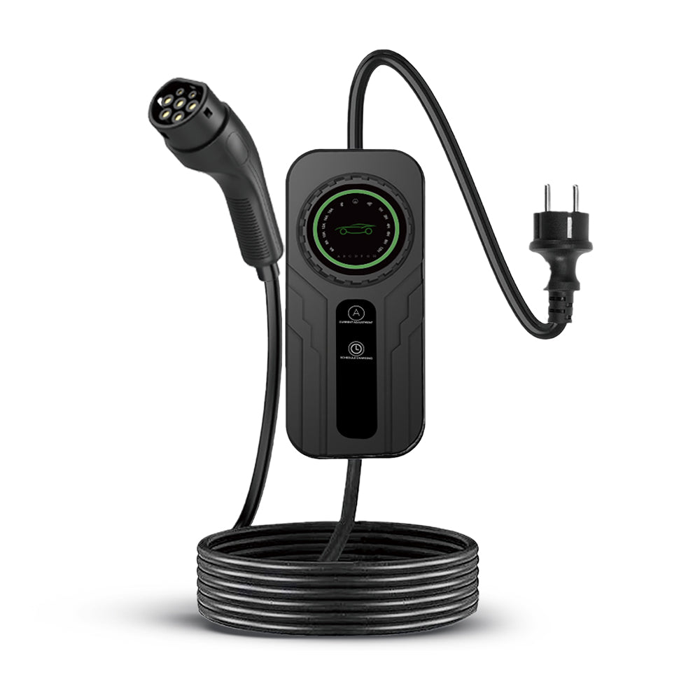 InPlugin portable EV charger, compact and lightweight for convenient electric vehicle charging.