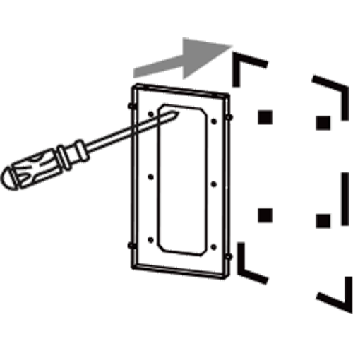Easy to install—fix the backplate