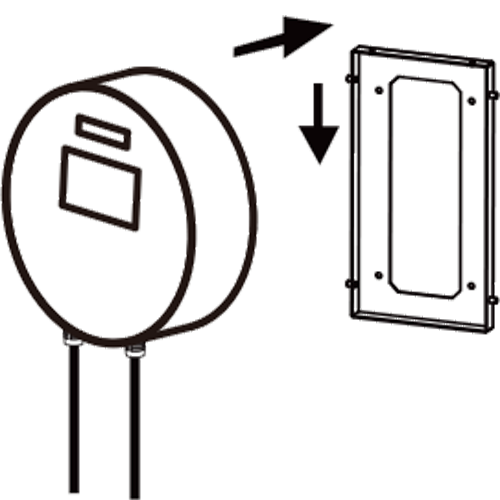 Easy to install—drill holes through the backplate.